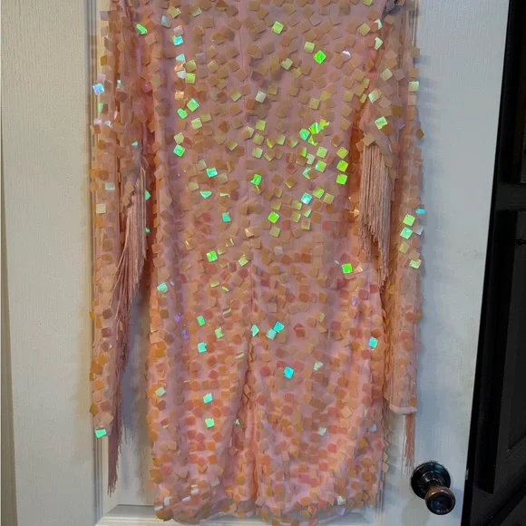Glamorous Pink Sequin Mini Dress - Picture 2 of 5